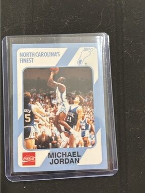 North Carolina Basketball Trading Card - Light Blue